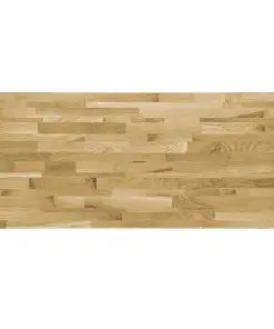 vidaXL Table Top Solid Oak Wood Rectangular 44 mm 100×60 cm