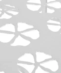 vidaXL Side Table Vintage Style Half Round Metal 72x36x74 cm Silver