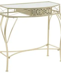 vidaXL Side Table French Style Metal 82x39x76 cm Gold