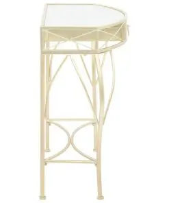 vidaXL Side Table French Style Metal 82x39x76 cm Gold