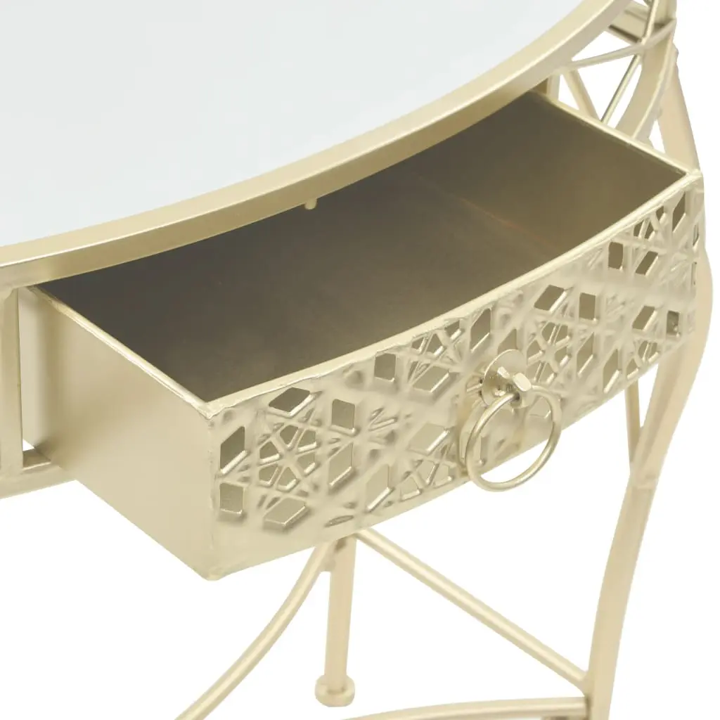 vidaXL Side Table French Style Metal 82x39x76 cm Gold