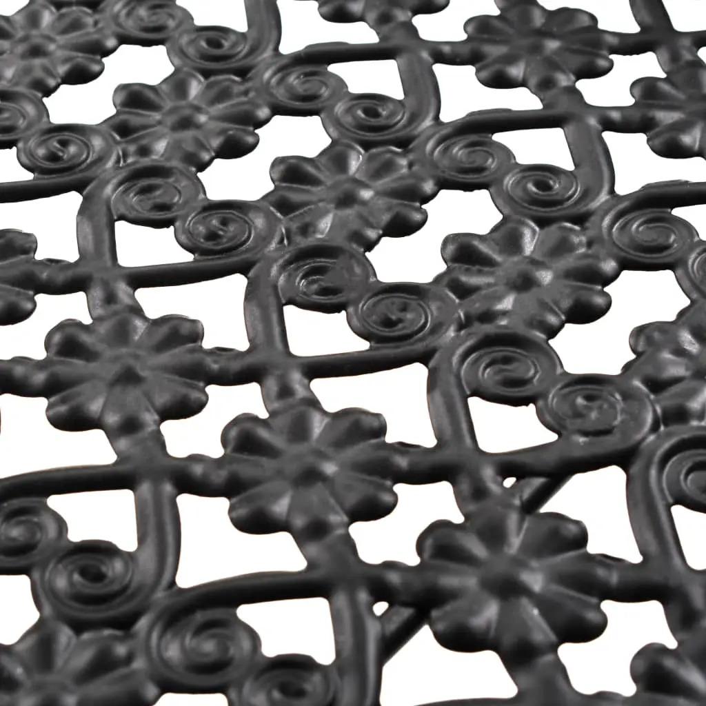 vidaXL Folding Tea Table Vintage Style Metal 58x35x72 cm Black