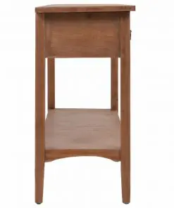 vidaXL Console Table Solid Fir Wood 126x40x77.5 cm Brown