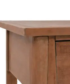 vidaXL Console Table Solid Fir Wood 126x40x77.5 cm Brown