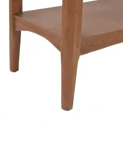 vidaXL Console Table Solid Fir Wood 126x40x77.5 cm Brown