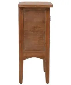 vidaXL Bedside Cabinet Solid Fir Wood 40x29x68 cm Brown