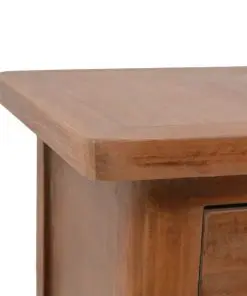 vidaXL Bedside Cabinet Solid Fir Wood 40x29x68 cm Brown