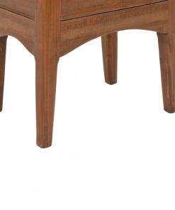 vidaXL Bedside Cabinet Solid Fir Wood 40x29x68 cm Brown