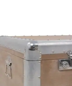 vidaXL Storage Box Solid Fir Wood 91x52x40 cm Brown