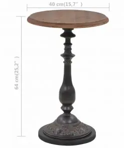 vidaXL End Table Solid Fir Wood 40×64 cm Brown