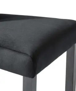 vidaXL Dining Chairs 2 pcs Black Velvet