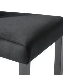 vidaXL Dining Chairs 4 pcs Black Velvet