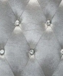 vidaXL Dining Chairs 2 pcs Silver Velvet