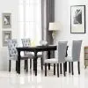 vidaXL Dining Chairs 4 pcs Silver Velvet