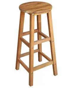 vidaXL Bar Chairs 2 pcs Solid Acacia Wood