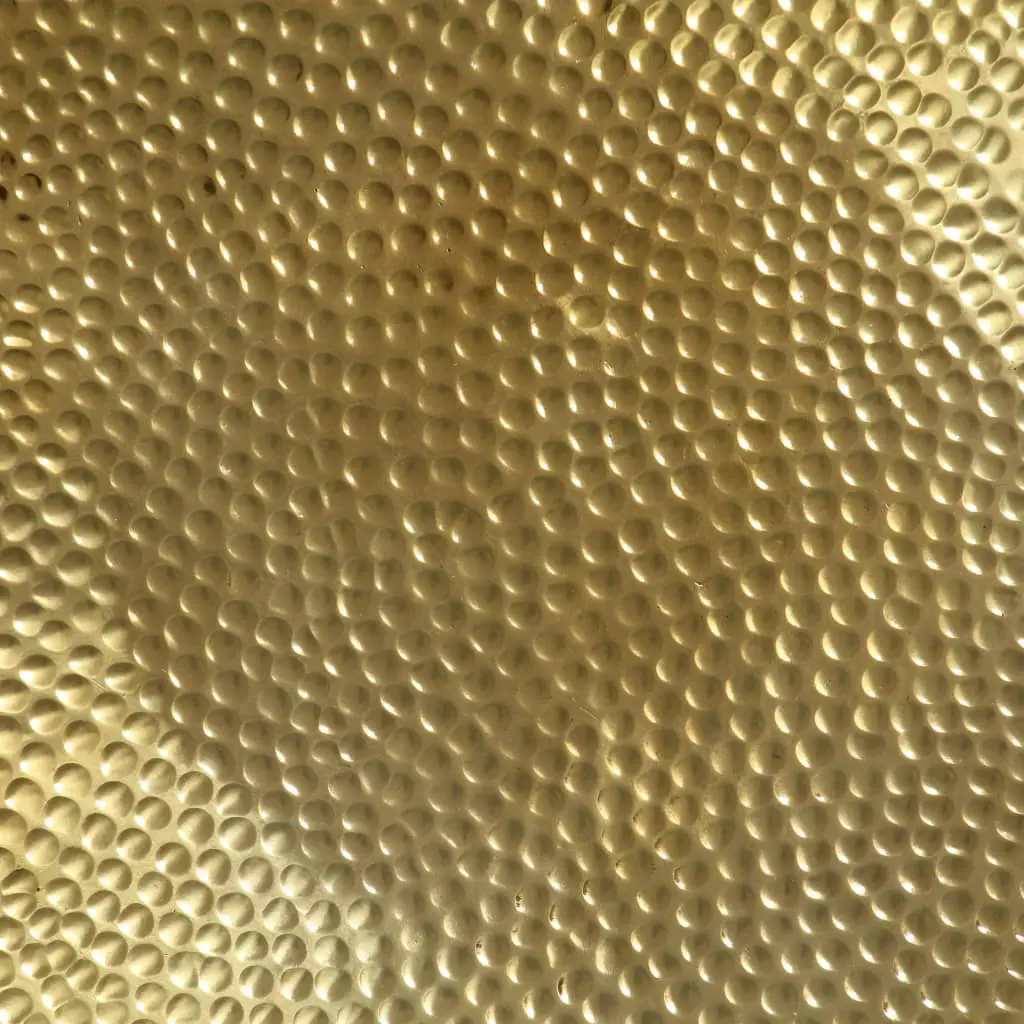 vidaXL Coffee Table Hammered Aluminium 70×30 cm Brass