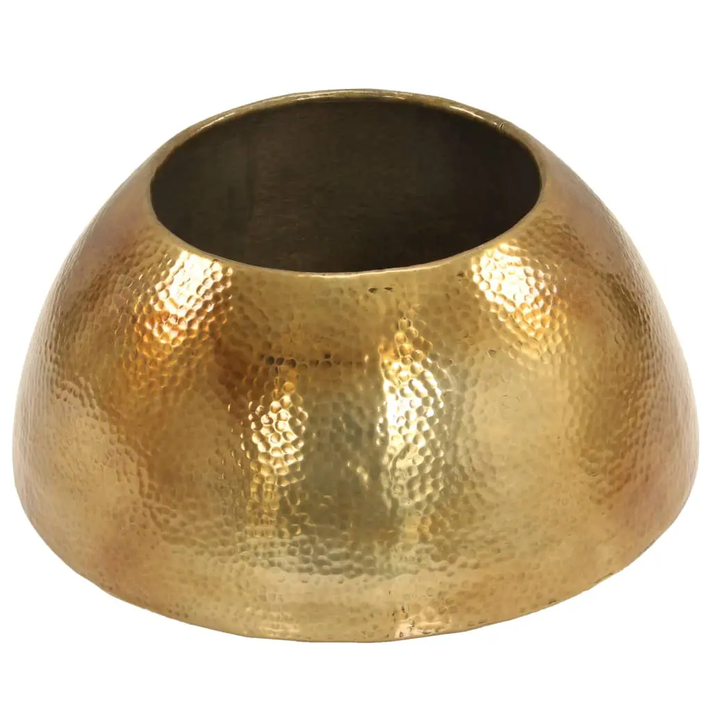 vidaXL Coffee Table Hammered Aluminium 70×30 cm Brass