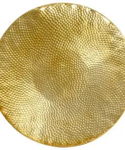 vidaXL Coffee Table Hammered Aluminium 70×30 cm Brass