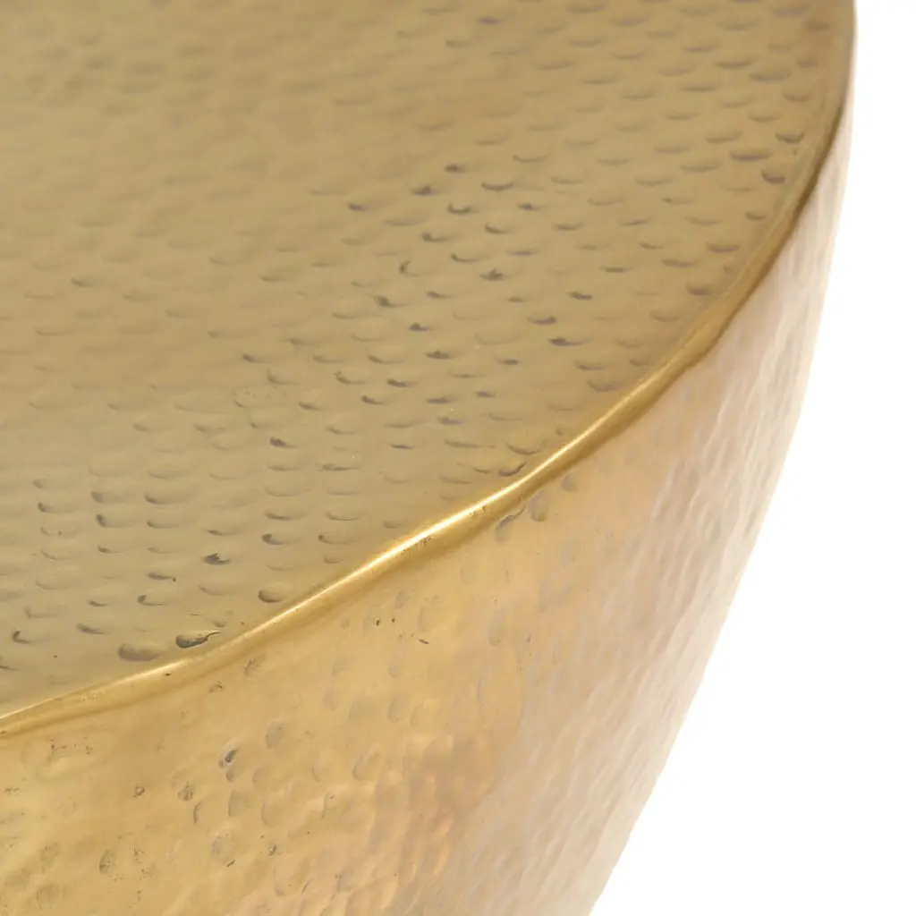 vidaXL Coffee Table Hammered Aluminium 70×30 cm Brass