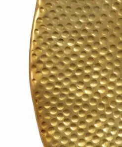 vidaXL Coffee Table Hammered Aluminium 70×30 cm Brass