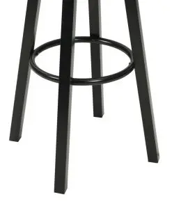 vidaXL Bar Chairs 2 pcs Black Faux Leather