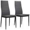 vidaXL Dining Chairs 2 pcs Light Grey Fabric vidaXL Dining Chairs 2 pcs Light Grey Fabric