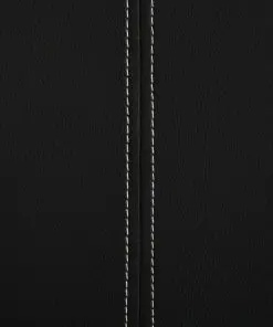 vidaXL Cantilever Dining Chairs 2 pcs Black Faux Leather