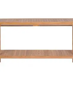 vidaXL Bathroom Vanity Cabinet Solid Teak 132x45x75 cm