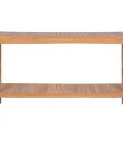 vidaXL Bathroom Vanity Cabinet Solid Teak 132x45x75 cm