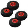 vidaXL Sack Truck Wheels 4 pcs Rubber 3.00-4