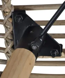 vidaXL Dining Chairs 2 pcs Brown Natural Rattan