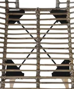 vidaXL Dining Chairs 4 pcs Brown Natural Rattan