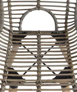 vidaXL Dining Chairs 4 pcs Brown Natural Rattan