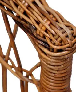 vidaXL Outdoor Chair Natural Rattan Brown