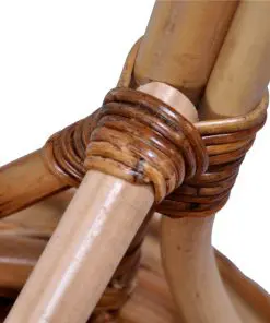 vidaXL Outdoor Chair Natural Rattan Brown