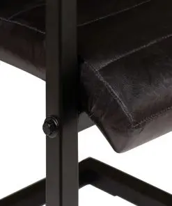 vidaXL Dining Chairs 4 pcs Anthracite Real Leather