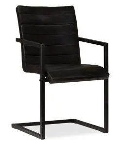 vidaXL Dining Chairs 6 pcs Anthracite Real Leather