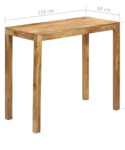 vidaXL Bar Table Solid Mango Wood 120x60x108 cm