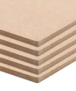 vidaXL 20 pcs MDF Sheets Square 60×60 cm 2.5 mm