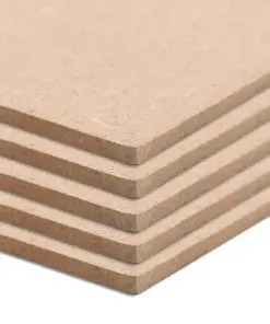 vidaXL 8 pcs MDF Sheets Square 60×60 cm 12 mm