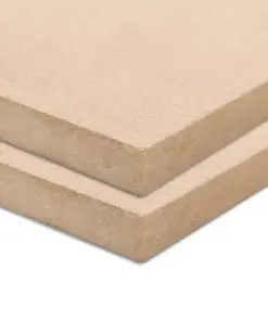 vidaXL 2 pcs MDF Sheets Rectangular 120×60 cm 12 mm