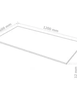 vidaXL 4 pcs MDF Sheets Rectangular 120×60 cm 12 mm