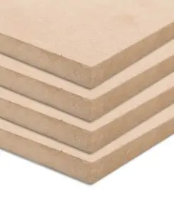 vidaXL 4 pcs MDF Sheets Square 60×60 cm 25 mm