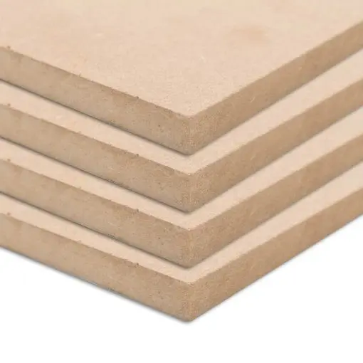 vidaXL 4 pcs MDF Sheets Square 60×60 cm 25 mm