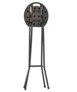 vidaXL Folding Bar Stools 2 pcs HDPE and Steel Brown Rattan Look