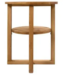 vidaXL Side Table 40×50 cm Solid Oak Wood