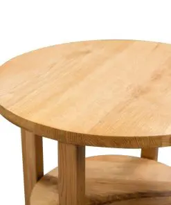 vidaXL Side Table 40×50 cm Solid Oak Wood