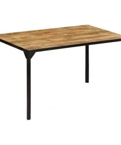 vidaXL Dining Table 140x80x76 cm Solid Mango Wood