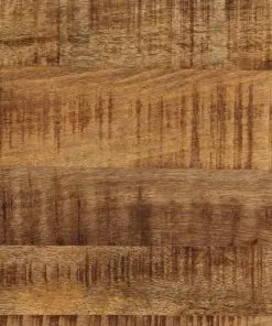 vidaXL Dining Table Solid Rough Mange Wood and Steel 120 cm