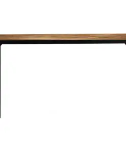 vidaXL Dining Table Solid Rough Mange Wood and Steel 120 cm